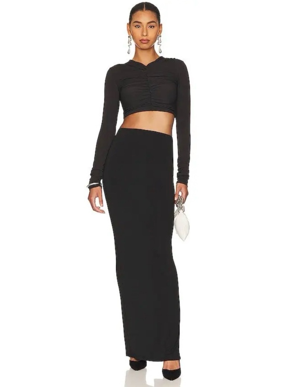 L’Acadamie Mae Long-Sleeve Zip Up Top NWT